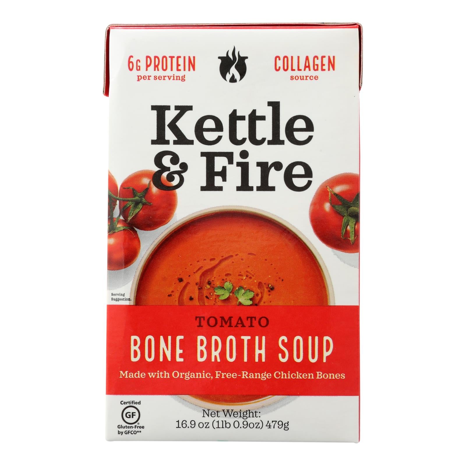 Kettle And Fire Soup - Tomato Soup - Case Of 6 - 16.9 Oz.